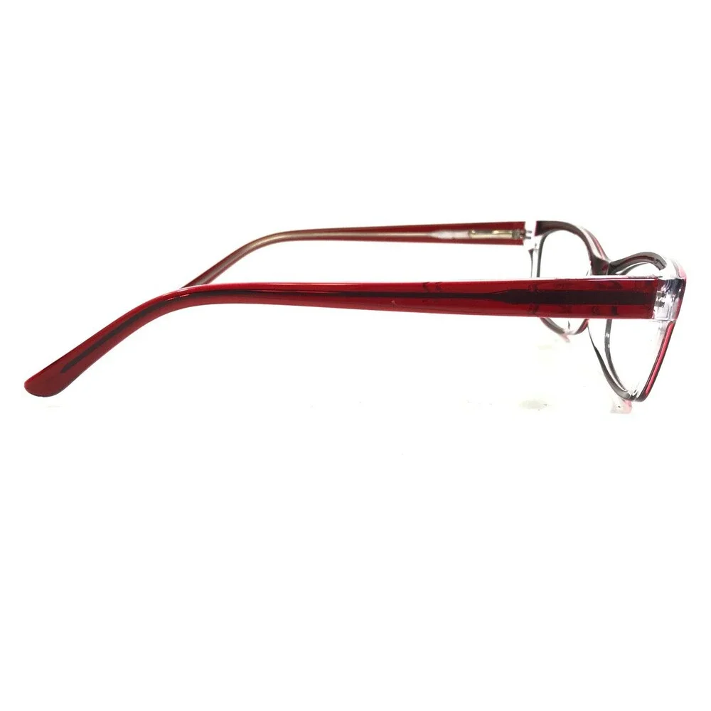 Mossimo Eyeglasses Frames MS 2061 5529 Clear Red Tortoise Cat Eye 52-17-135
